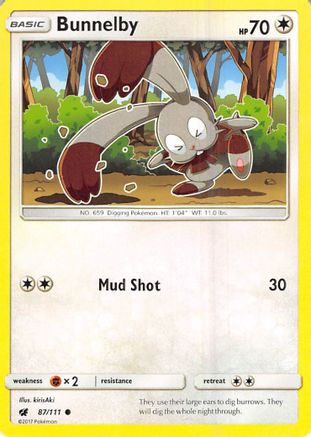 [PKM] Bunnelby (87/111) [Sun & Moon: Crimson Invasion]