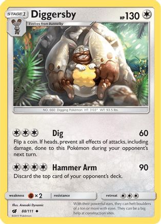 [PKM-C] Diggersby (88/111) [Sun & Moon: Crimson Invasion]