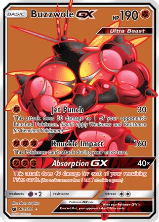 [PKM] Buzzwole GX (104/111) [Sun & Moon: Crimson Invasion]