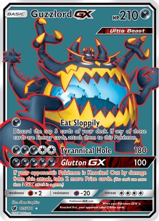 [PKM-R] Guzzlord GX (105/111) [Sun & Moon: Crimson Invasion]