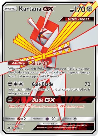 [PKM-R] Kartana GX (106/111) [Sun & Moon: Crimson Invasion]