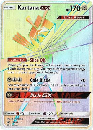 [PKM-R] Kartana GX (117/111) [Sun & Moon: Crimson Invasion]