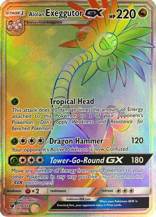 [PKM] Alolan Exeggutor GX (118/111) [Sun & Moon: Crimson Invasion]