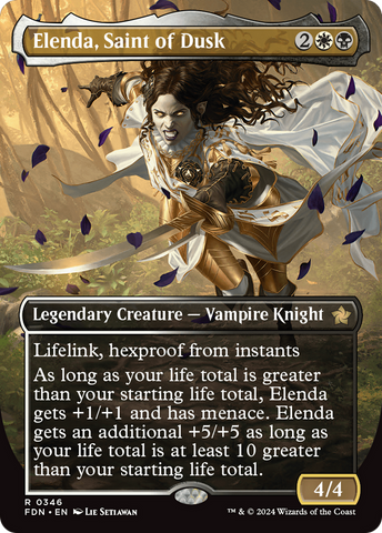 {@R} Elenda, Saint of Dusk (Borderless) [Foundations][FDN 346]