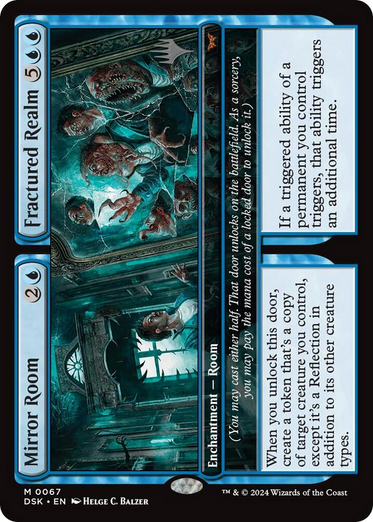 {@R} Mirror Room // Fractured Realm [Duskmourn: House of Horror Promos][PP DSK 067]