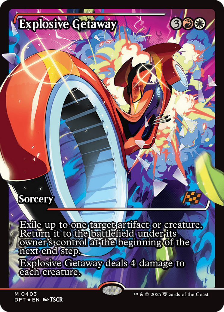 {@R} Explosive Getaway (Showcase) (Japanese) [Aetherdrift][JP DFT 403]