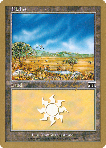 {B}[GB WC00 TVDL331] Plains (tvdl331) (Tom van de Logt) [World Championship Decks 2000]