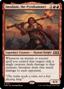 {@R} Imodane, the Pyrohammer [Wilds of Eldraine][WOE 137]