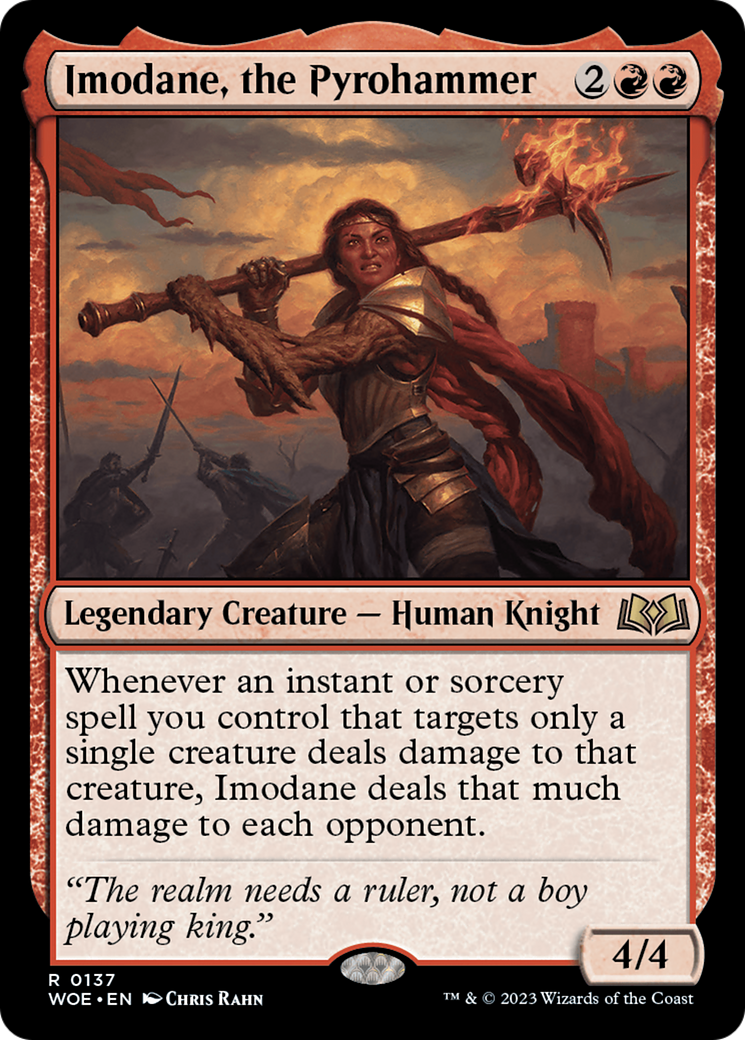 {@R} Imodane, the Pyrohammer [Wilds of Eldraine][WOE 137]