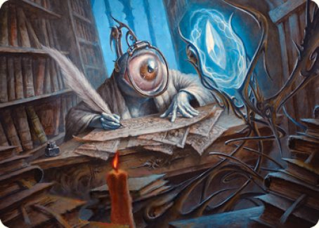 {A} Unblinking Observer Art Card [Innistrad: Midnight Hunt Art Series][AMID 031]
