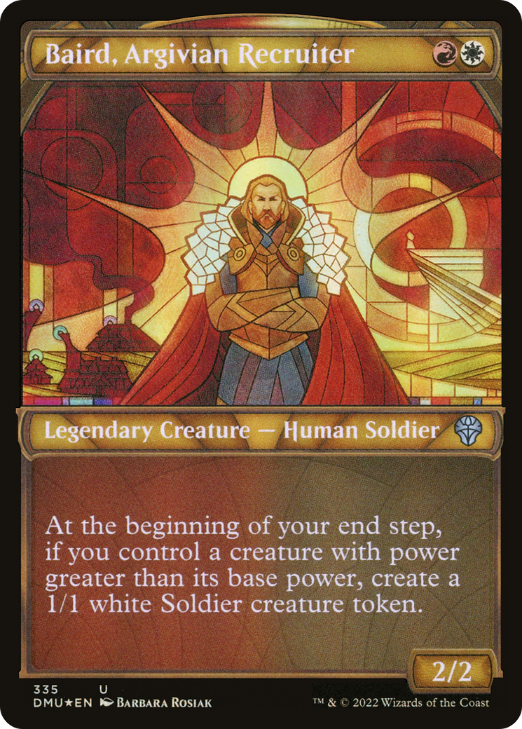 {C} Baird, Argivian Recruiter (Showcase Textured) [Dominaria United][DMU 335]
