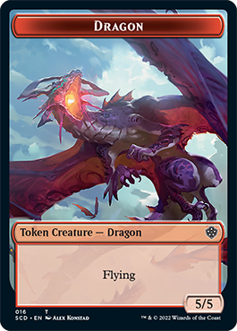 {C} Dragon // Dragon Double-Sided Token [Starter Commander Decks][SCD 000]
