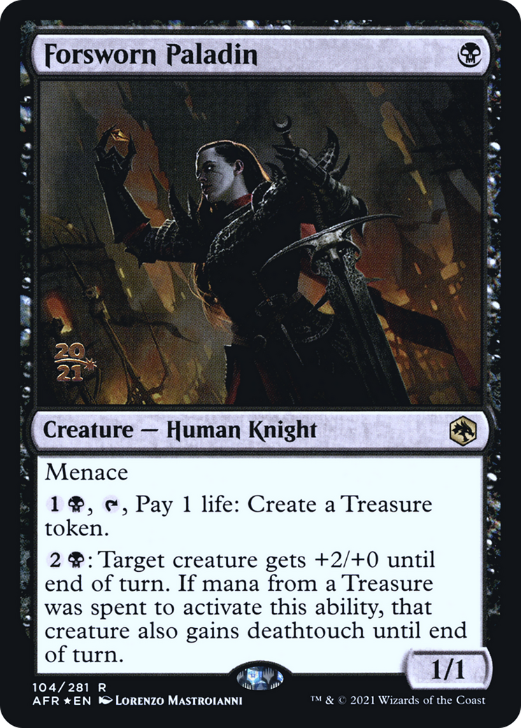 {R} Forsworn Paladin [Dungeons & Dragons: Adventures in the Forgotten Realms Prerelease Promos][PR AFR 104]