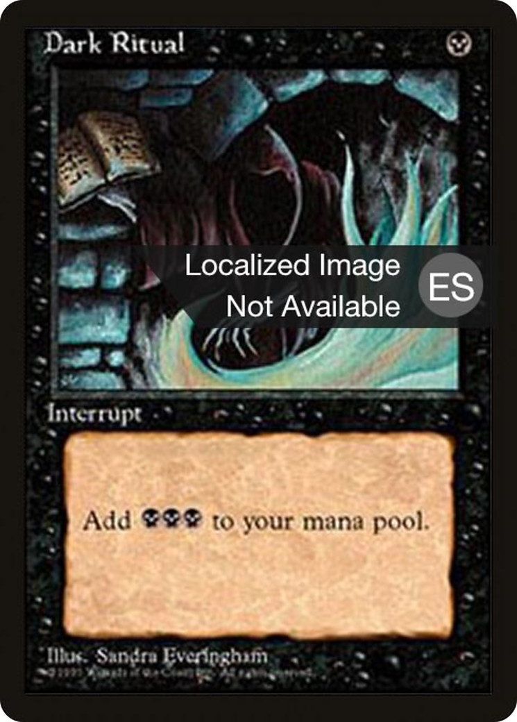 {F} Dark Ritual [Fourth Edition (Foreign Black Border)][FBB 4ED 129]