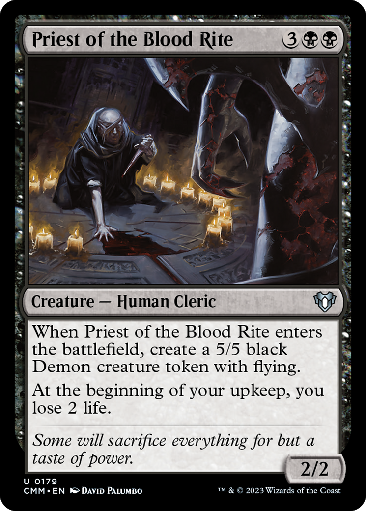 {C} Priest of the Blood Rite [Commander Masters][CMM 179]