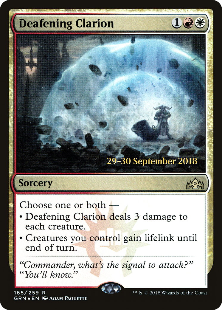 {R} Deafening Clarion [Guilds of Ravnica Prerelease Promos][PR GRN 165] - Misty Mountain Games