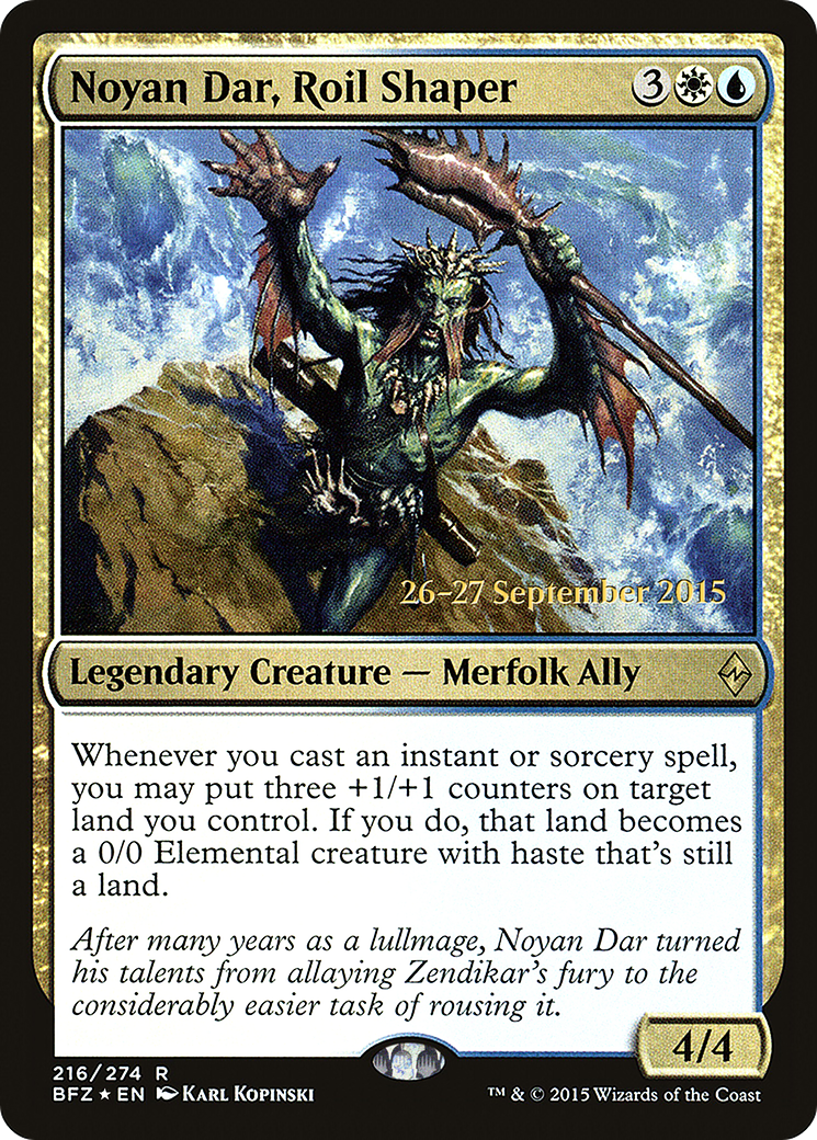 {R} Noyan Dar, Roil Shaper [Battle for Zendikar Prerelease Promos][PR BFZ 216] - Misty Mountain Games