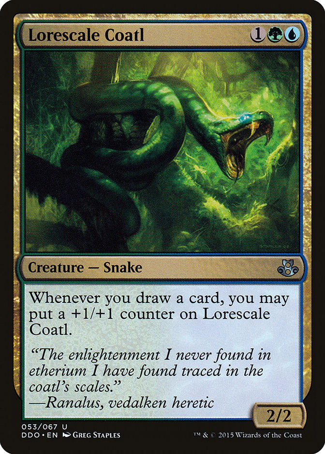 {C} Lorescale Coatl [Duel Decks: Elspeth vs. Kiora][DDO 053]