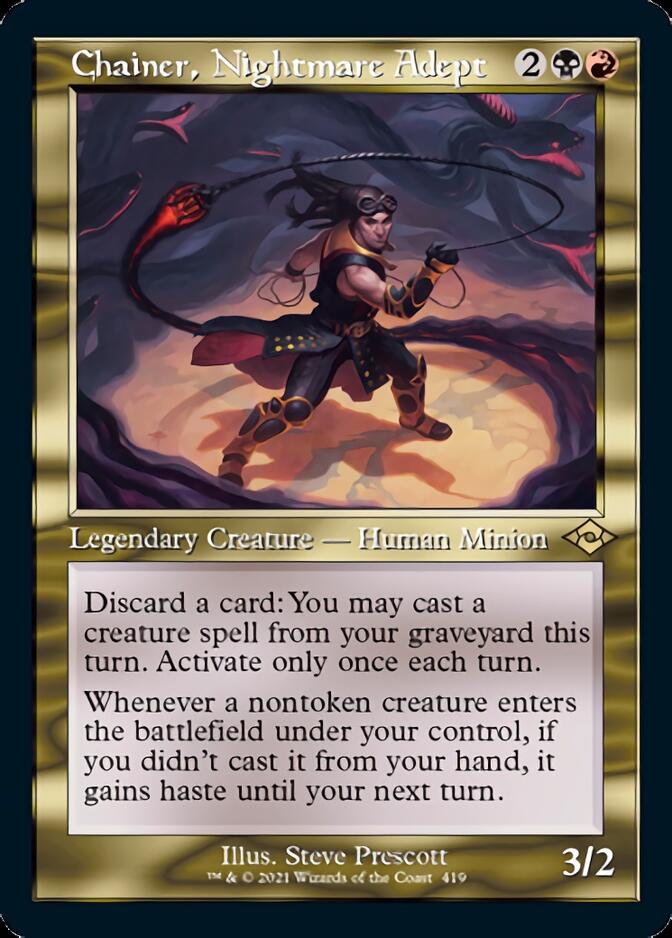 {R} Chainer, Nightmare Adept (Retro Foil Etched) [Modern Horizons 2][RF ET MH2 419]