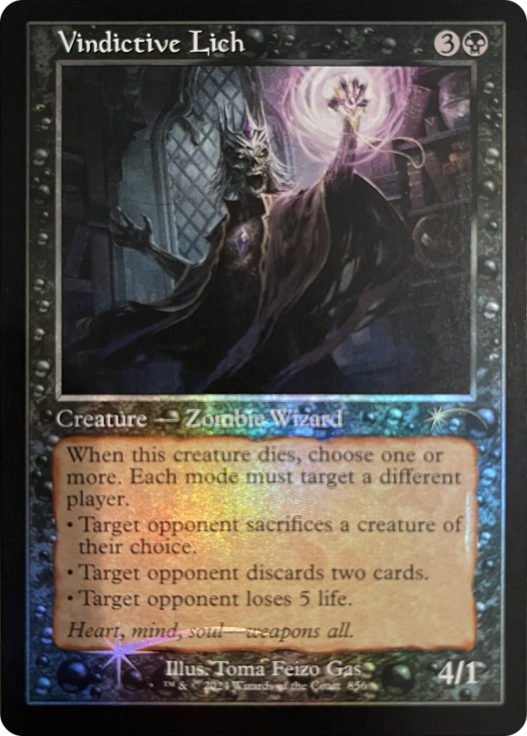 Vindictive Lich (Retro Frame) [SLD 856]  Foil
