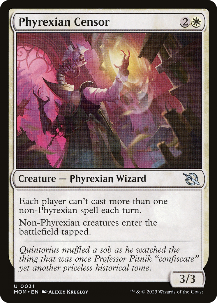 {C} Phyrexian Censor [March of the Machine][MOM 031]
