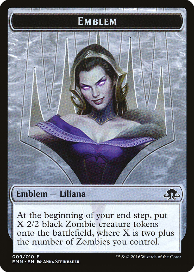 {T} Liliana, the Last Hope Emblem [Eldritch Moon Tokens][TEMN 009] - Misty Mountain Games