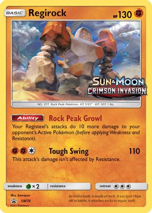 [PKM] Regirock (SM74) [Sun & Moon: Black Star Promos]
