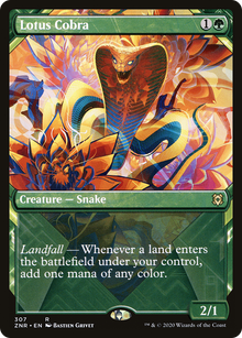 {R} Lotus Cobra (Showcase) [Zendikar Rising][ZNR 307]