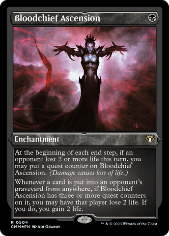 {R} Bloodchief Ascension (Foil Etched) [Commander Masters][CMM 504]