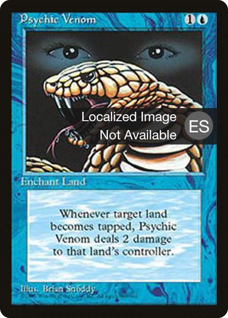{F} Psychic Venom [Fourth Edition (Foreign Black Border)][FBB 4ED 096]