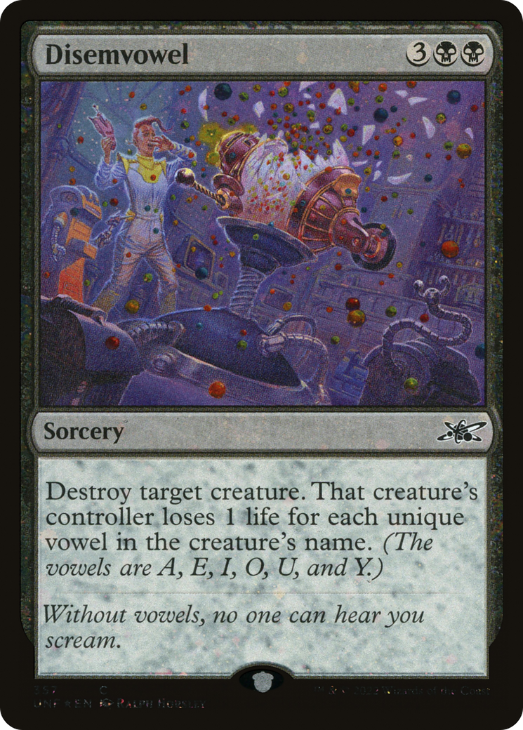 {C} Disemvowel (Galaxy Foil) [Unfinity][UNF 357]