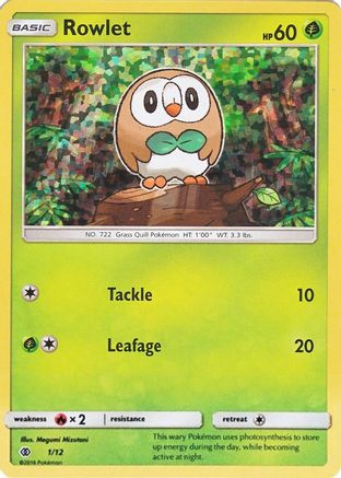 [PKM] Rowlet (1/12) [McDonald's Promos: 2017 Collection]