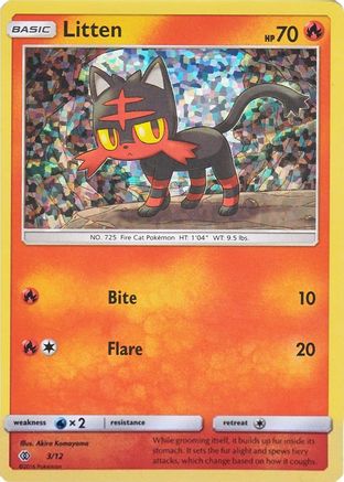 [PKM] Litten (3/12) [McDonald's Promos: 2017 Collection]
