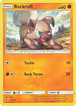 [PKM-R] Rockruff (29/30) [Sun & Moon: Trainer Kit - Lycanroc]