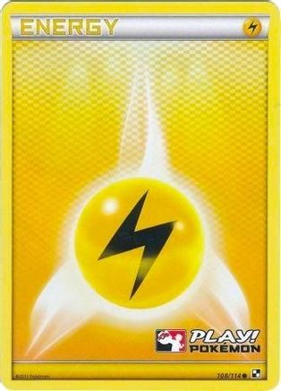 [PKM BE] Lightning Energy (108/114) (Play Pokemon Promo) [Black & White: Base Set]