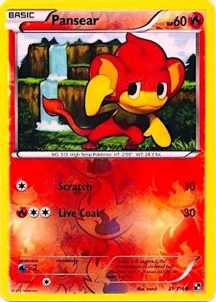 [PKM] Pansear (21/114) (Energy Reverse Holo) [Black & White: Base Set]