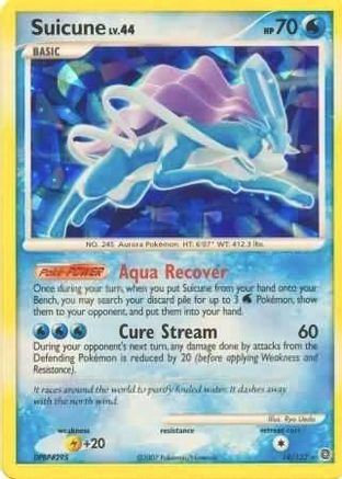 [PKM-R] Suicune (19/132) (Cracked Ice Holo) [Diamond & Pearl: Secret Wonders]