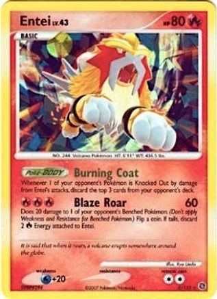 [PKM] Entei (4/132) (Cracked Ice Holo) [Diamond & Pearl: Secret Wonders]