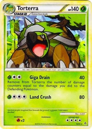 [PKM] Torterra (10/95) (Cracked Ice Holo) [HeartGold & SoulSilver: Unleashed]