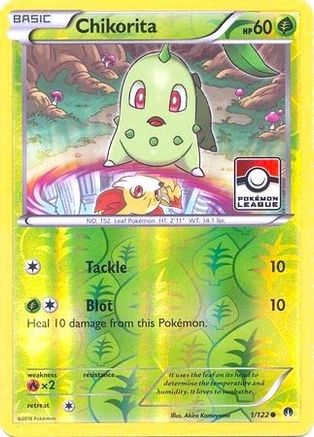 [PKM] Chikorita (1/122) (League Promo) [XY: BREAKpoint]