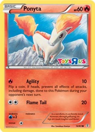 [PKM] Ponyta (14/83) (Toys R Us Promo) [XY: Generations]