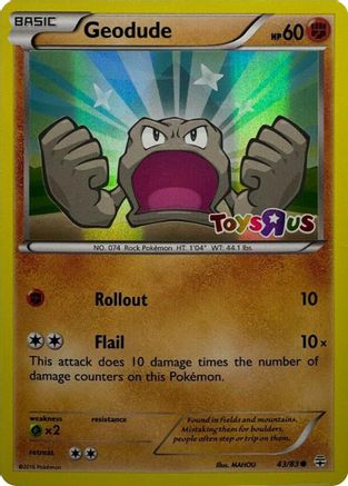 [PKM] Geodude (43/83) (Toys R Us Promo) [XY: Generations]