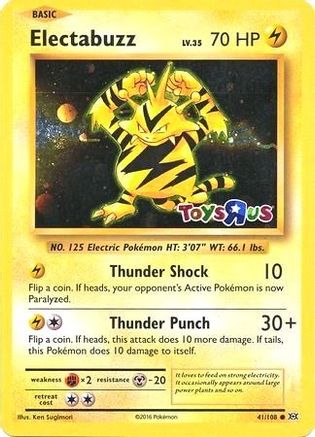 [PKM] Electabuzz (41/108) (Toys R Us Promo) [XY: Evolutions]
