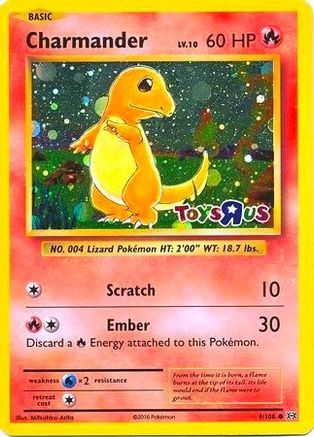 [PKM] Charmander (9/108) (Toys R Us Promo) [XY: Evolutions]