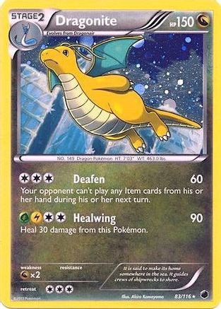 [PKM-R] Dragonite (83/116) (Cosmos Holo) (Blister Exclusive) [Black & White: Plasma Freeze]