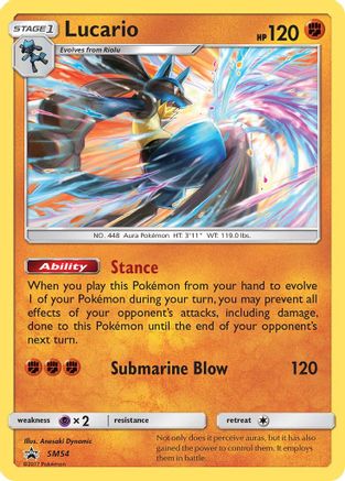 [PKM-R] Lucario (SM54) [Sun & Moon: Black Star Promos]