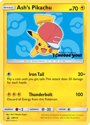 [PKM] Ash's Pikachu (SM114) [Sun & Moon: Black Star Promos]
