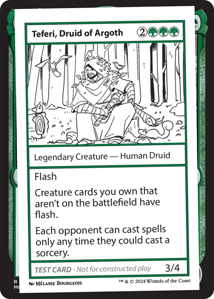 {C} Teferi, Druid of Argoth [Mystery Booster 2 Playtest Cards][MB2 PLAYTEST]