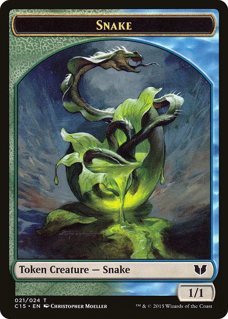 {T} Snake Token (021/024) [Commander 2015 Tokens][TC15 021]
