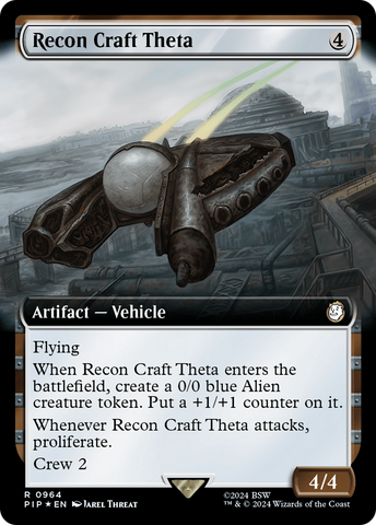 {R} Recon Craft Theta (Extended Art) (Surge Foil) [Fallout][PIP 964]